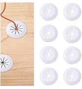 MOROBOR Flexible Silicone Cable Cord Grommet, 8pcs 1.5 Inch White Rubber Grommets for Desk, Table...