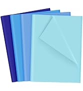 NEBURORA 108Sheets Blue Gift Wrap Paper Graduation Tissue Paper Bulk Wrap Tissue for Easter Birth...