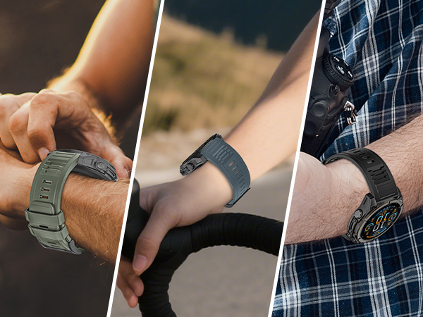 26mm Watch Bands Compatible with Garmin Fenix 8 tactix 8 51mm/Fenix 7X/7X Pro/6X/6X Pro/5X