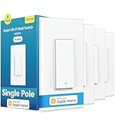 meross Smart Light Switch 4 Pack Supports Apple HomeKit, Siri, Alexa, Google Assistant & SmartThi...
