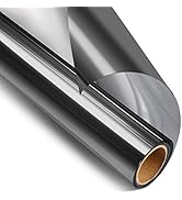 STATINT One Way Window Film Daytime Privacy Static Cling Non-Adhesive Mirror Glass Film Heat Cont...