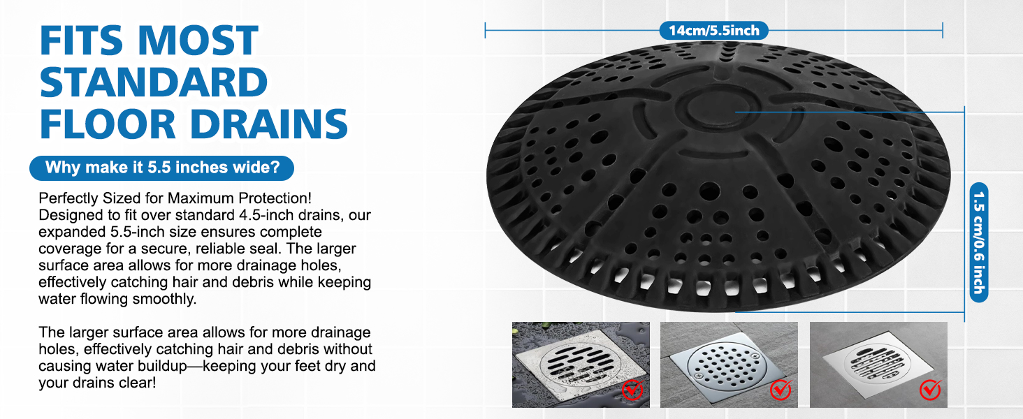 black drain cover