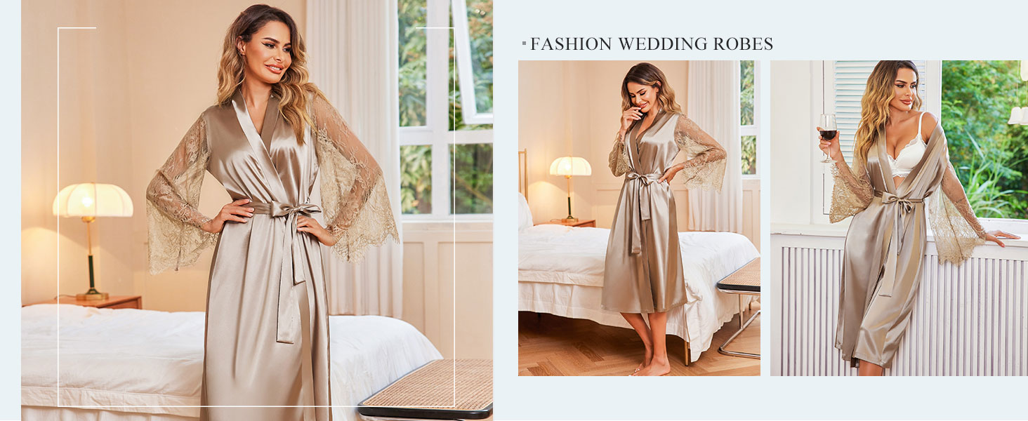 silk robe for women