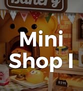 Rolife DIY Miniature Kit Mini Building Dollhouse Sweetie's Donut Shop, Miniverse Lifestyle Mini B...