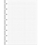 A5 TUL Discbound Grid Refill Paper, 8-Disc Discbound Graph Paper, 100Sheets / 200Pages Loose-Leaf...