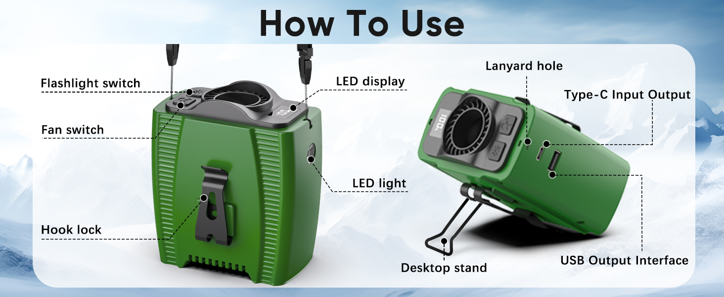 portable waist fan