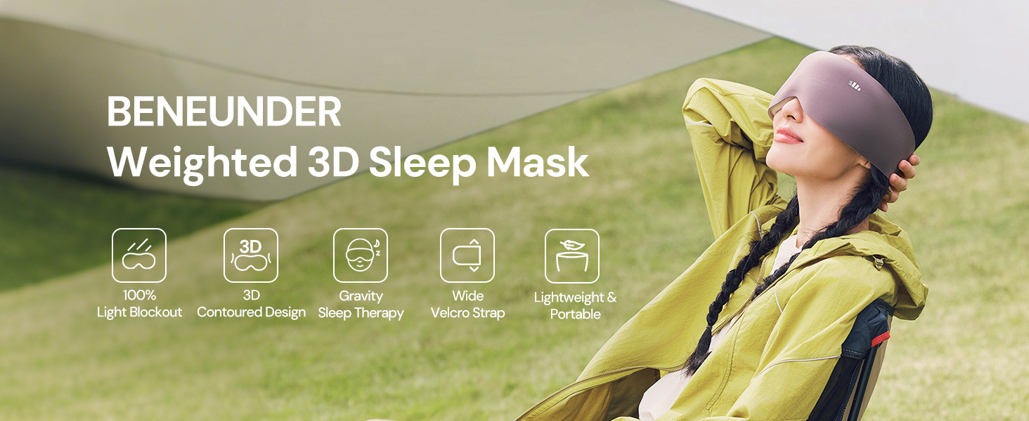 Beneunder Weighted 3D Sleep Mask