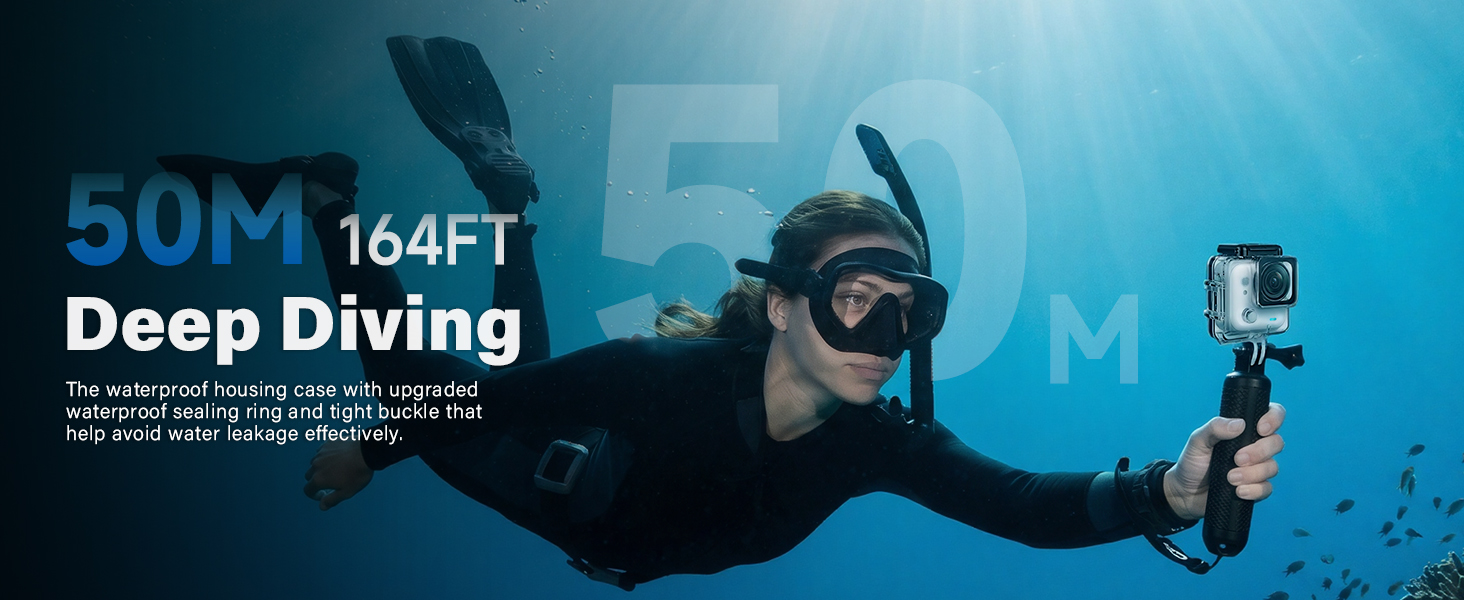 waterproof protection 50M/164FT Deep Diving extreme weather water sports ocean marine outdoor scuba