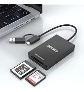 4-in-1 USB 3.1 XQD SD Card Reader, XQD Card Reader Dual-Slot Memory Card Reader 5Gpbs Sony XQD Re...