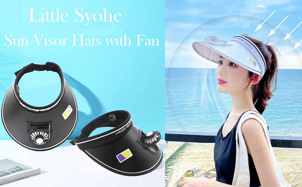 Sun Visor Hats with Fan