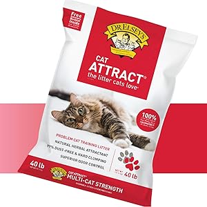Dr. Elsey's Cat Attract Clumping Clay Cat Litter 40 lb. Bag