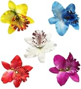 5Pcs Hawaiian Flower Hair Clip for Women Girls Fashion Bohemian Flowers Hair Accessory for Dancer...