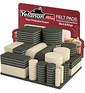 Felt Furniture Pads -321 Pcs Furniture Pads Hardwoods Floors Self Adhesive, Cuttable Felt Chair P...