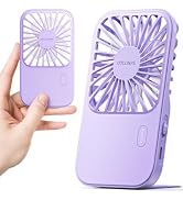 Otlonpe Mini Portable Handheld Fan, Small Rechargeable Pocket Travel Fan with Hand Held Desktop M...