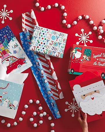 Cute Christmas gift wrap and Santa boxes for kids and grandchildren