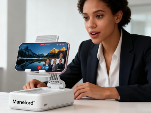 Cell Phone Stand with Wireless Bluetooth Speaker