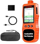 ZYKYCX Natural Gas Leak Detector for Home & Industrial, Rechargeable Combustible Gas Detector 0-1...