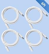 ANLINK 4 Pack 6ft 2M DC Power Extension Cable, 4PCS DC 12V Power Adapter Extension Cord 5.5mm x 2...