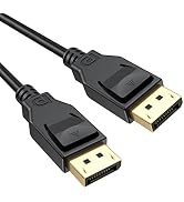 URELEGAN 8K DisplayPort Cable, Displayport 1.4 Display Port DP to DP Cable 6 Feet (8K@60Hz, 4K@12...