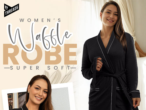 Bathrobe for women, robe for women, women's bathrobe, hooded robe, luxury robe