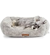 Modern Threads Ultra Soft Plush Pet Bed for Small and Medium Dogs with Elegant Texture and Stylis...
