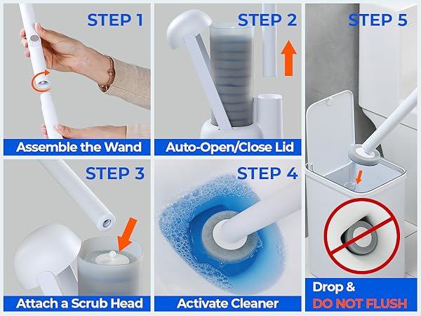 toilet bowl cleaner wand