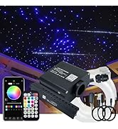 AKEPO Small Size 16W RGBW APP Twinkle Shooting Star Fiber Optic Lights, Music Activated 450pcs 0....