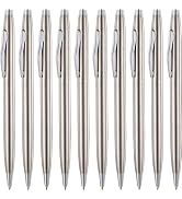 ChaoQ Ballpoint pens 10 pcs Medium Point 1.0 mm Black Ink Ballpoint Pens Smooth Writing Pens Scho...