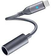 Ablian USB C to DC Power Cable for Starlink Mini, 16AWG 15cm PD Charging Cord with LED Status Lig...