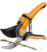 Bypass Pruning Shears with Ultra Sharp Blades - Premium Pruners w/Adjustable Feature for Any Hand...