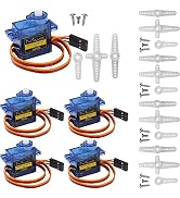 Sg90 9g Micro Servo Motor, Miuzei Mini Small Servos Motor Kit Metal Gear for Arduino RC Car Airpl...