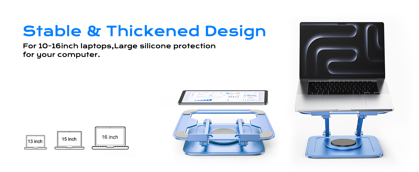 Adjustable lapotop stand,laptop stand for desk,laptop riser for desk,rotating 360 laptop stand