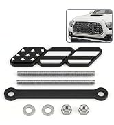 Pniwuno Tri-Color Truck Grille Decor Badge, USA Flag Emblem Label Car Decoration, Universal for M...