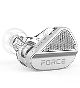 FORCE Effect Audio Collaboration Flagship Wired Earphones 10mm+8.2mm 2DD Silver-Plated UP-OCC IEM...