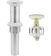 Rackickyer Bathroom Sink Drain,Drain Stopper Bathroom Sink Without Overflow,Small Cap Pop Up Drai...