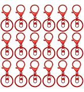 30Pcs Lobster Claw Clasps Keychain for Jewelry Making,Metal Lobster Clasp Swivel Trigger Clips wi...