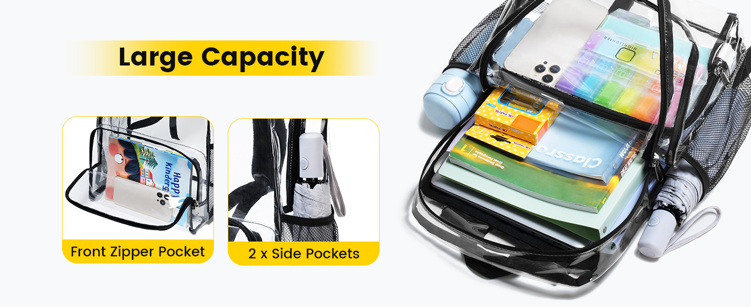 clear backpack for boys