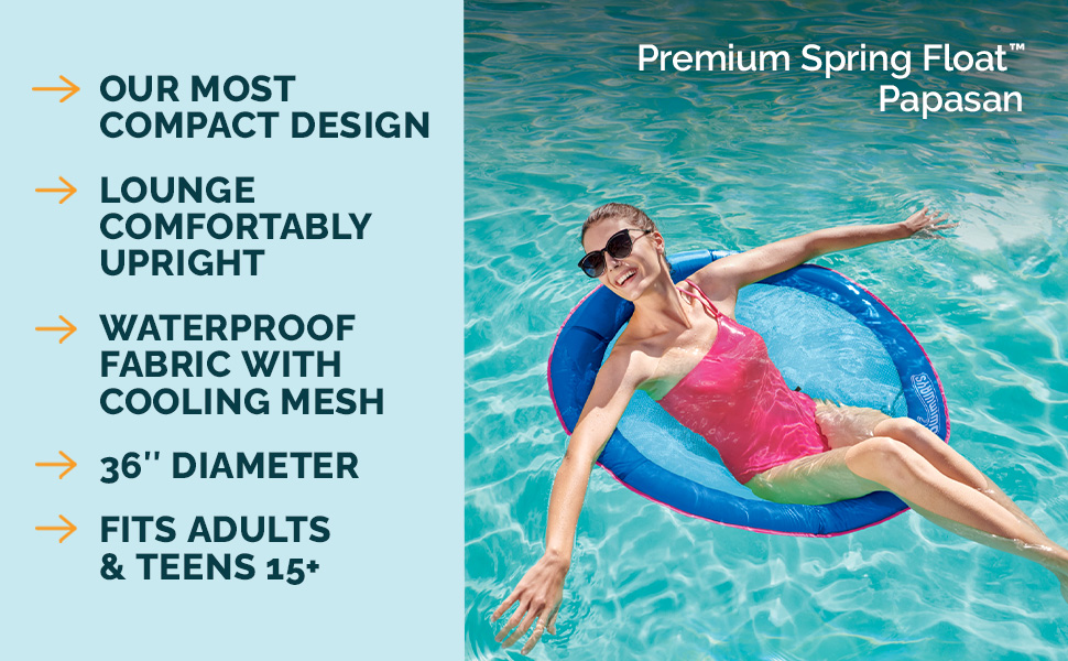 SwimWays Spring Float Papasan Premium Collection of Adult and Child Pool Floats