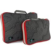 Travel Compression Packing Cubes - 2 Piece Luggage & Suitcase Organizer Bags - Large & Small Trav...