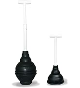 Korky Beehive Max and Mini Plunger Set - Powerful Clog Removal - Heavy Duty Toilet, Sink, and Dra...