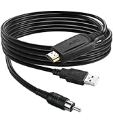 192KHz HDMI eARC/ARC to Coaxial Audio Converter for TV to Soundbar, Plug & Play 4.9ft/1.5m ARC to...