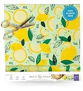 Bee's Wrap Beeswax Wrap Roll, 14 x 52 in - Fresh Squeeze | Cut to Size Organic Beeswax Wraps - Pl...