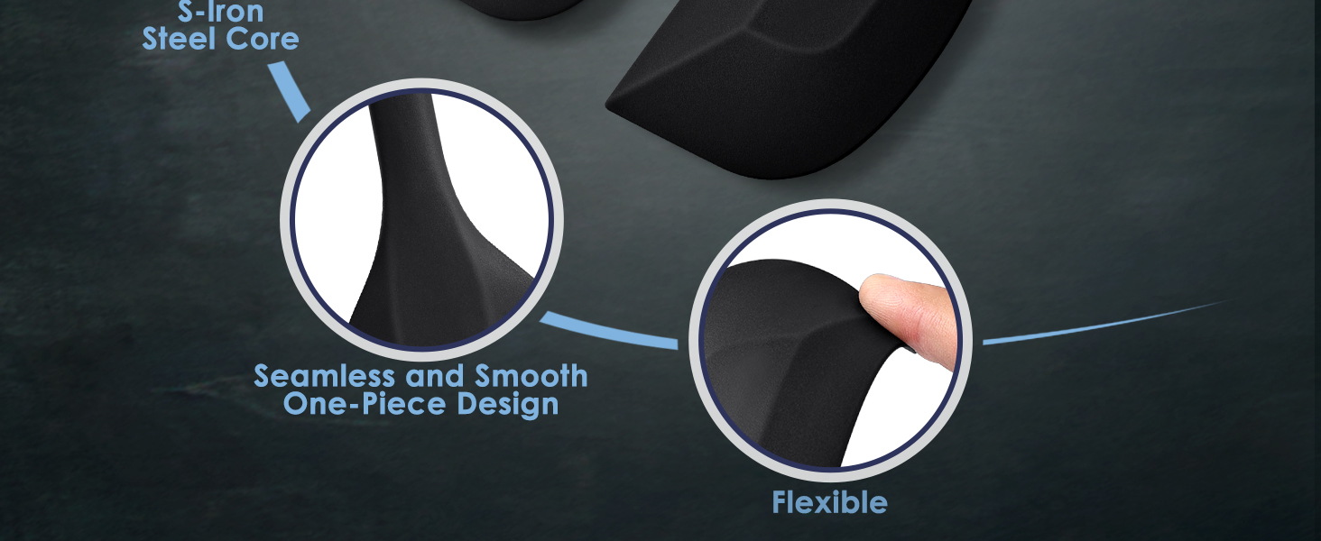 flexible spatula set for nonstick cookware