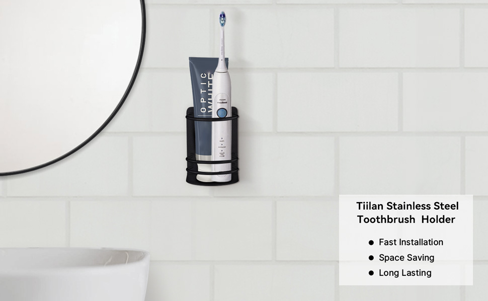 stainless steel toothbrush holder