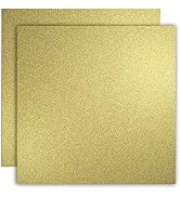 YINUOYOUJIA Gold Glitter Cardstock Paper 12 Sheets 12