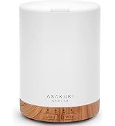 ASAKUKI Essential Oil Diffuser for Home, 300 ml Humidifier with Automatic Shut-Off, Quiet Aromath...