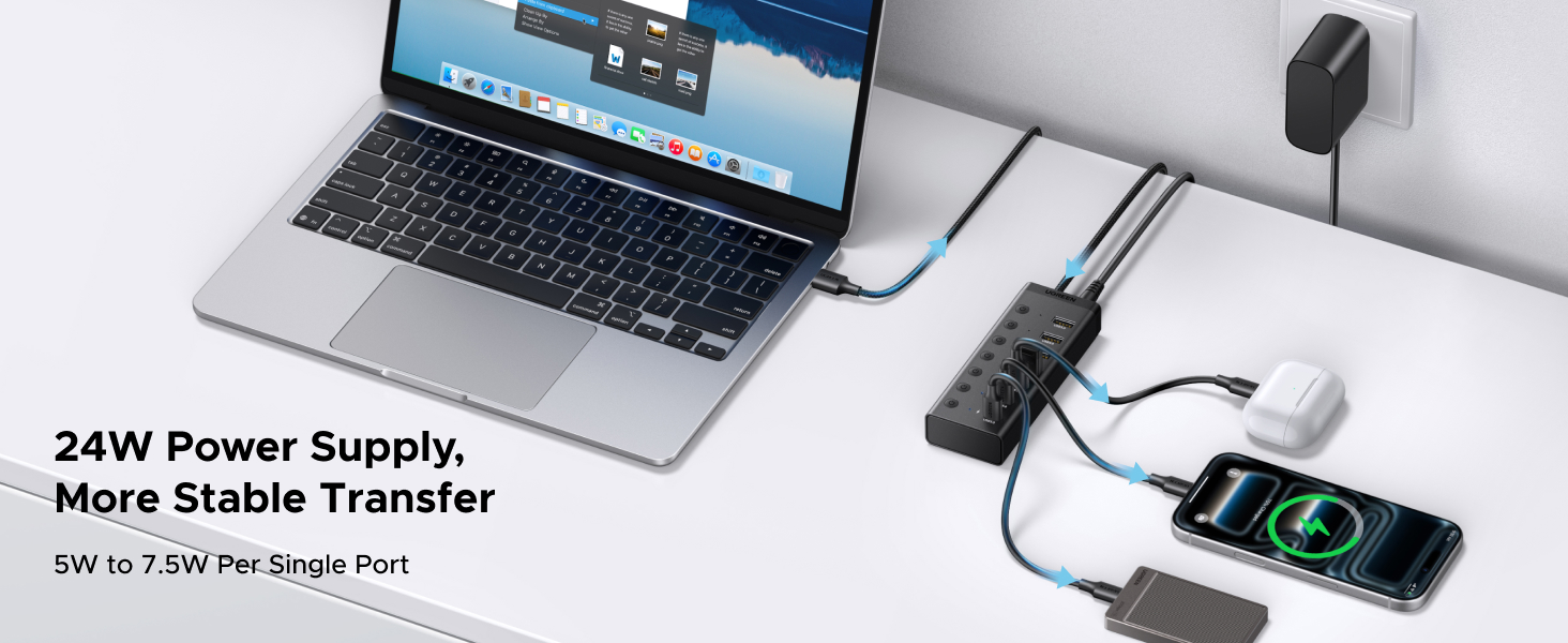 24W Power Adapter Included