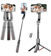 Phone Gimbal Stabilizer for Phone,Selfie Stick & Tripod with Remote Control | One-Touch Horizonta...