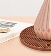 Silicone Trivets for Hot Dishs, 7 Inch & 9 Inch Heat Resistant Silicone Hot Pads Pot Holders for ...