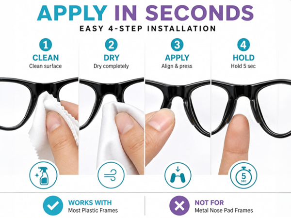 protector monturas comodidad puente nasal lentes lectura gafas sol almohadillas reemplazo ajuste